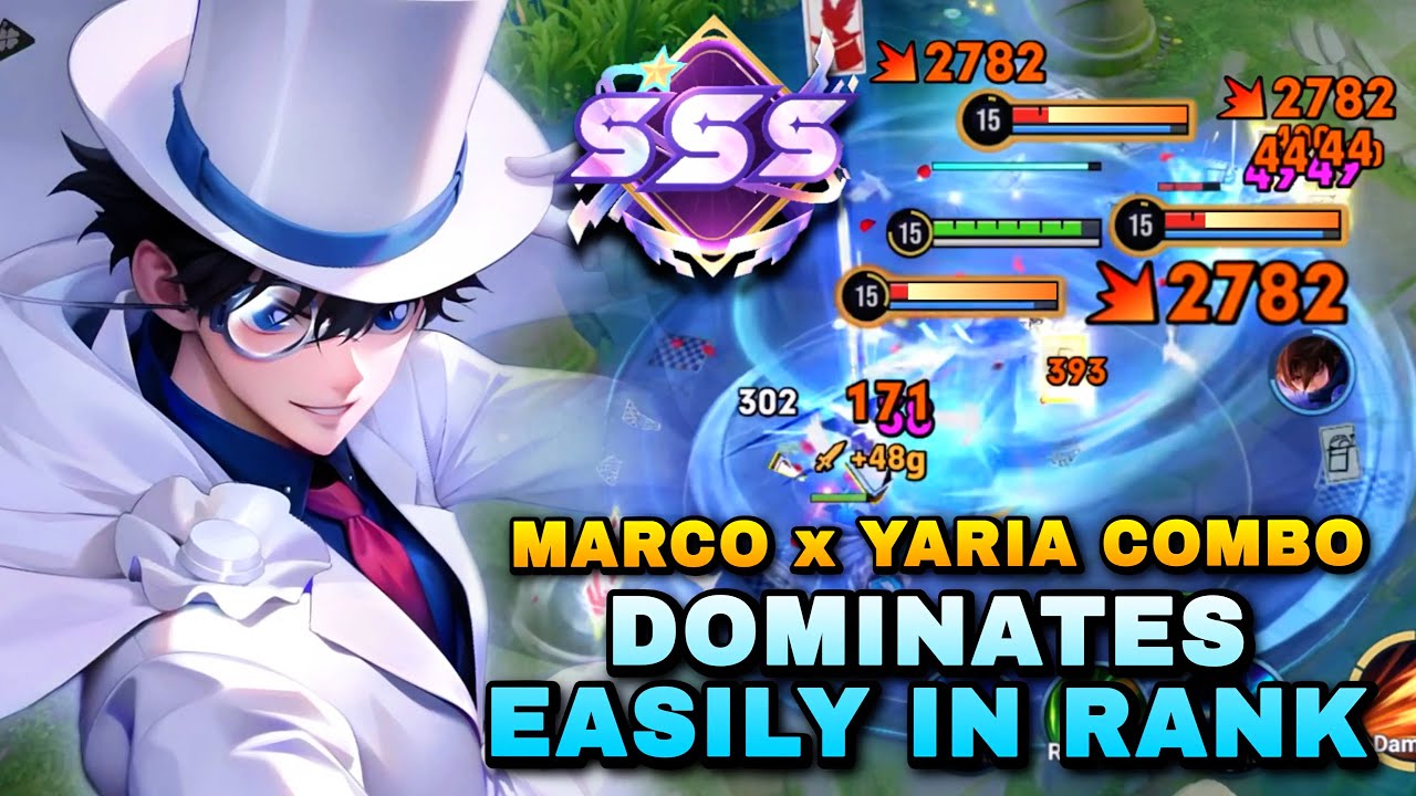 SSS! MARCO X YARIA COMBO CAN EASILY CARRY & DOMINATE IN RANK GAME! | TOP 1 MARCO POLO BUILD & ARCANA
