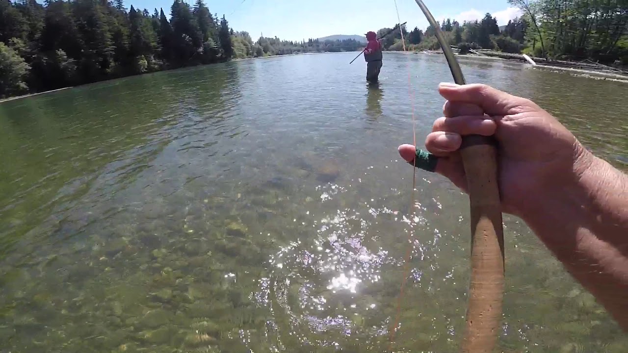 Chum fishing on the kitimat terrace Bc with a 7wt switch rod YouTube