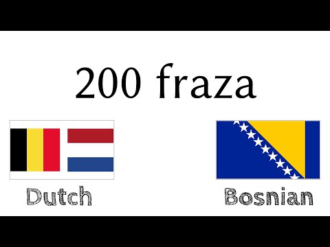 200 fraza - Holandski (Holandija) - Bosanski