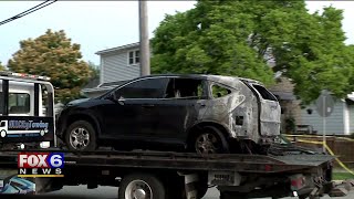 Man found dead in vehicle that burst into flames near 9th and Cleveland