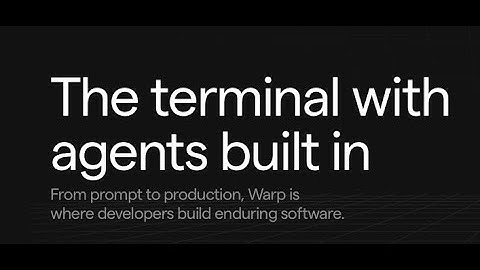 Automating your vibe-coding tools with Warp