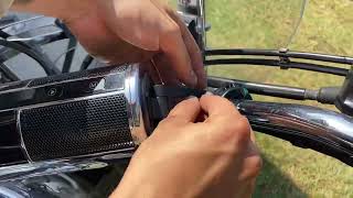 Motorcycle Speakers Bluetooth Waterproof Radio Audio System Built-in Amplifier