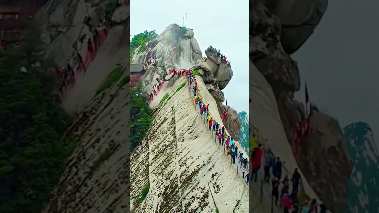 Terrifying Moment Tourist Hill Collapses On Camera Shortvideo