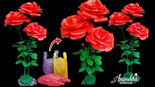 Tutorial bunga sudut ruangan dari plastik kresek//Giant Standing Flower from plastic bags//DIY