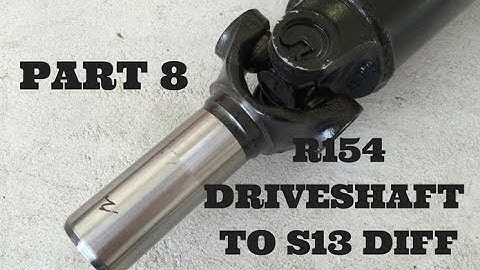 Nissan 240sx S13 1jz VVTI Swap Part 8  Installing the r154 to s13 Drive