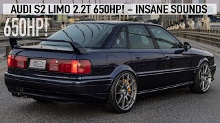 RARE MONSTER! AUDI S2 LIMO 2.2T 650HP - INSANE SOUNDS - The 5cyl iconic monster in detail