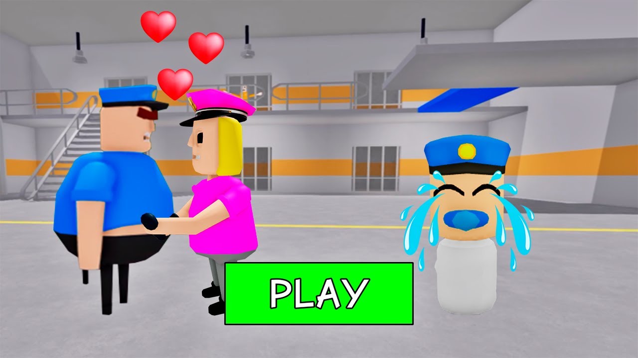 SECRET UPDATE | POLICE COP FALL IN LOVE WITH POLICE GIRL? SCARY OBBY ROBLOX #roblox #obby