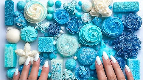 Relaxing ASMR Triggers: Gentle Soap Breaking, Glitter Foam Crushing and Soft Scratching Sounds