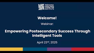IYI Webinar: AI Empowering Postsecondary Success screenshot 2
