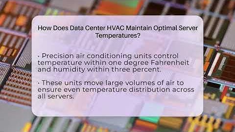 How Does Data Center HVAC Maintain Optimal Server Temperatures? - Talking Tech Trends