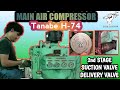 HOW TO REPLACE 2nd STAGE SUCTION & DELIVERY AIR VALVE TANABE  H-74 AIR COMPRESSOR  [ VLOG 024 ]