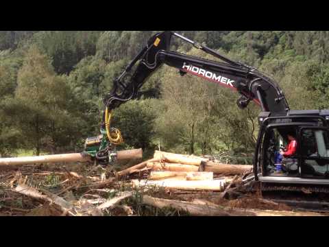 HİDROMEK Excavators Forestry Application Part I