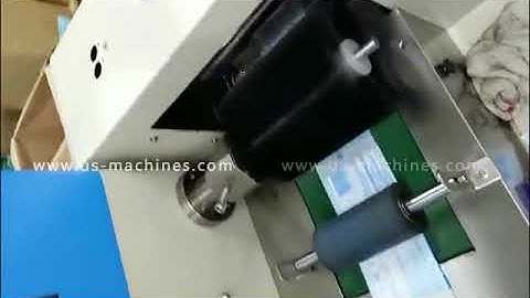 Facial mask hospital mask horizontal flow bag film wrapping sealing packing machine