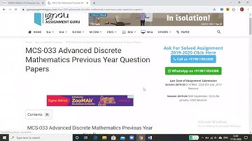 Ignou Previous Years Question paper mca all sem