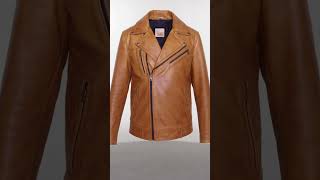 Men’s Brown Motorcycle Jacket Men’s Distressed Leather Biker Jacket  #thejacketxpert #bikerjacket