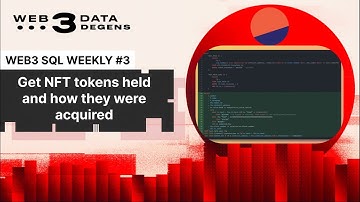 Web3 SQL Weekly #3: Getting NFT token balances and acquisition method by address on Ethereum (EVM)