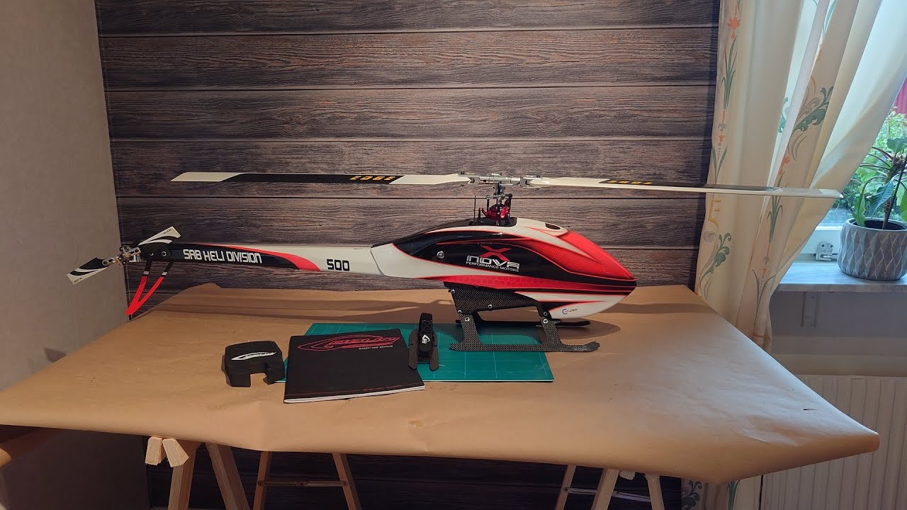 SAB Goblin 500 - First Hover - YouTube