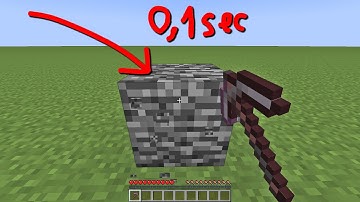 how to break netherite pickaxe in 0.1 second