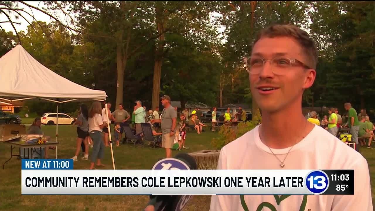 Family, friends gather one year after Cole Lepkowski’s unsolved shooting death in Toledo