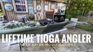 Lifetime Tioga Angler Kayak: Quick seat modifications
