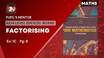 Factorising   Pure Math 1 A Level Ex 1C Edexcel