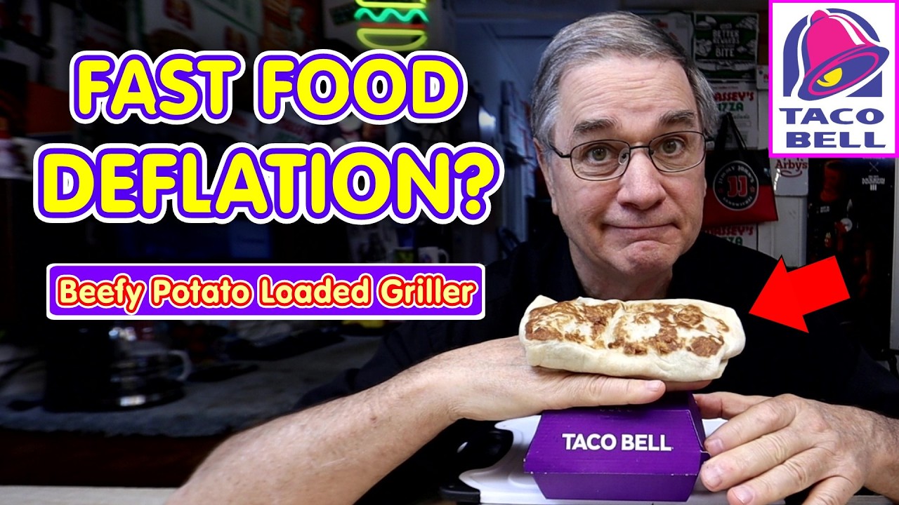 Taco Bell NEW Beefy Potato Loaded Griller Review | DECONSTRUCT 🔍 TEMP 🌡️ WT ⚖️ | Joe Is Hungry