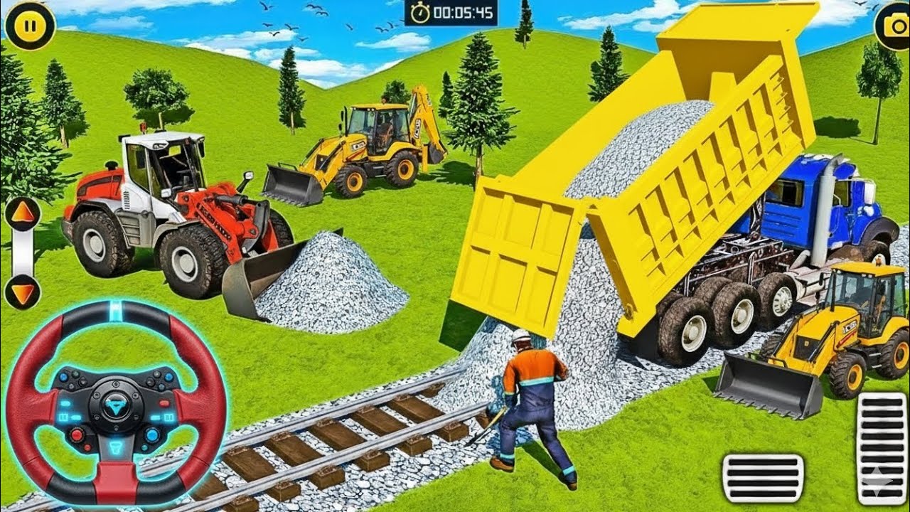 👷City Construction JCB Excavator 3D🚧 -Heavy Crane Driving Simulator - Android Gameplay