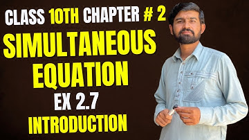 10th Class Math Quadratic Equation Exercise 2.7 |Lecture No.1|Unit No.2/Punjab Board Lectures