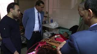 دكتور احمد عزيز رئيس جامعة سوهاج يتفقد قسم العظام بالمستشفب الجامعى