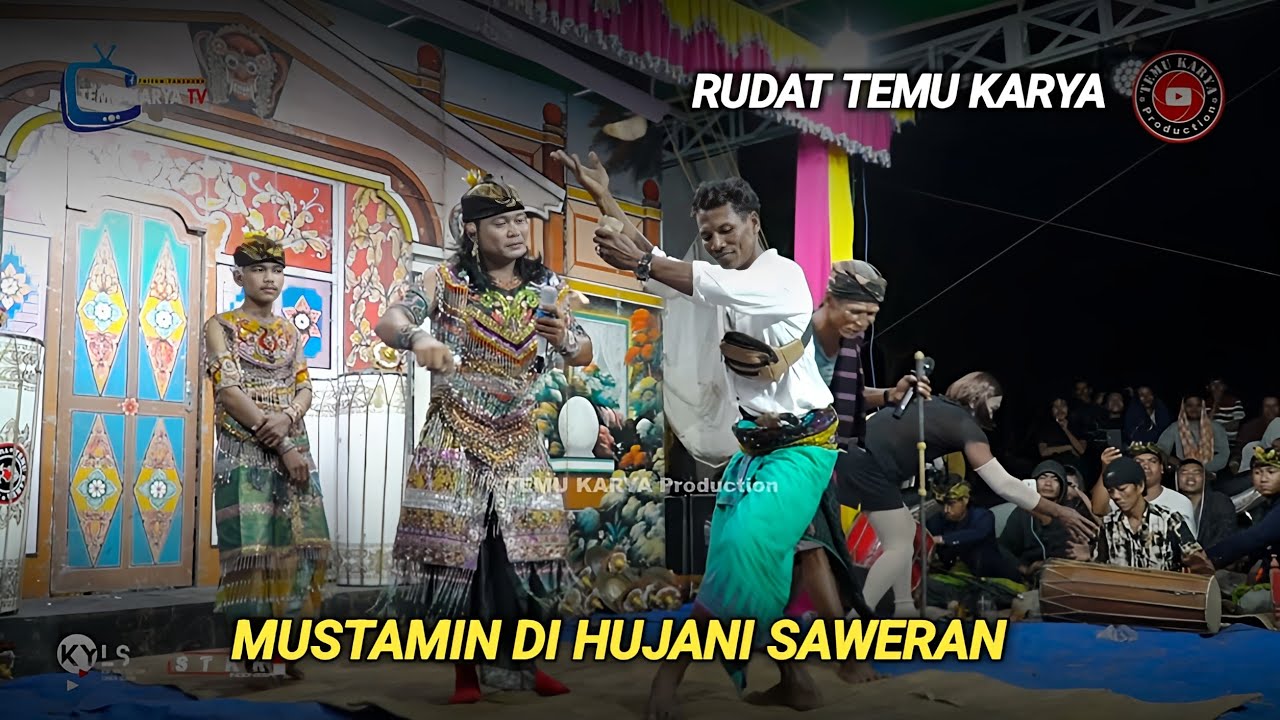 Terjadi hujan saweran saat mustamin membawakan lagu hiburan di rudat Temu karya