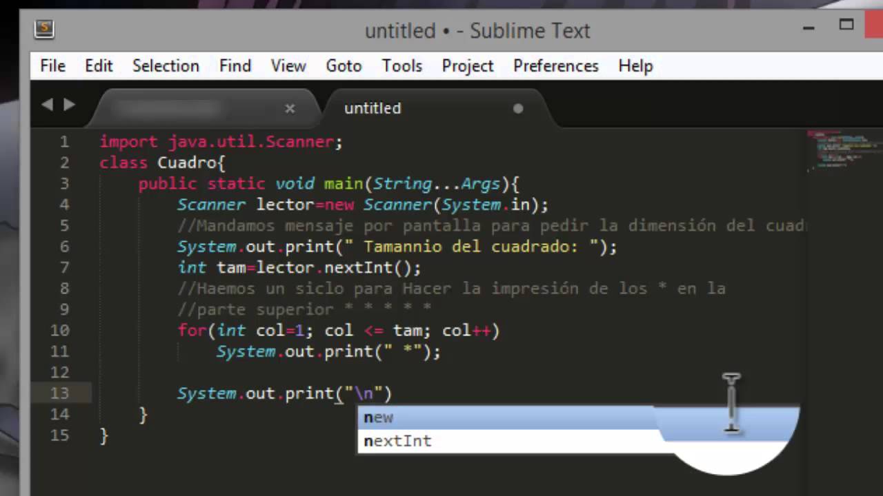 sublime text java