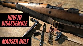 How to disassemble a Mauser bolt