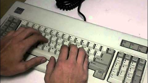 Typing on an IBM Model F Keyboard