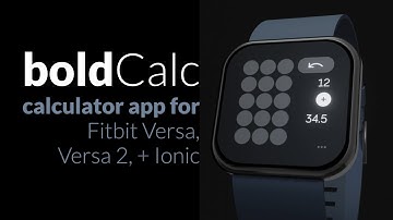 BoldCalc Calculator app for Fitbit Versa, Versa 2, Ionic