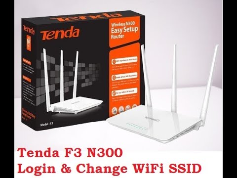 Tenda F3 WiFi Router Login and Change Password