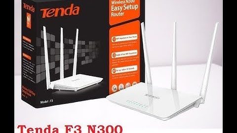 Tenda F3 WiFi Router Login and Change Password