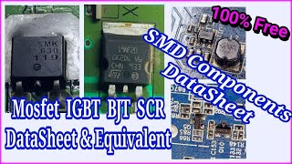 Mosfet /Transistor Equivalent & Datasheet || SMD Datasheet Download || with English Subtitles