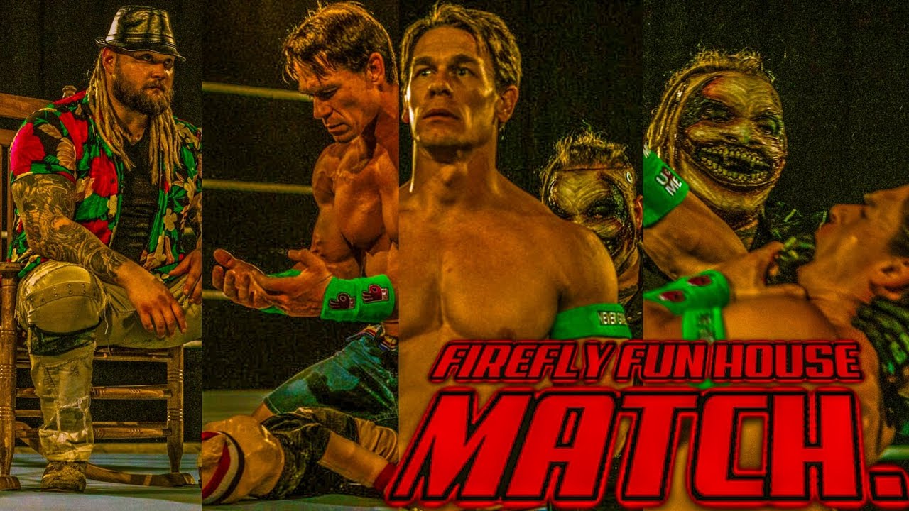 THE FIEND VS JOHN CENA WRESTLEMANIA 36! FIREFLY FUN HOUSE MATCH. - YouTube