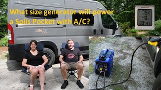 What Size Generator Will Power the Solis Pocket with A/C?