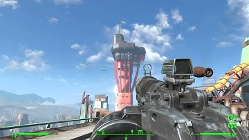 Fallout 4: Murdering with the explosive assualt rifle.