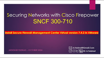 Install Secure Firewall Management Center Virtual version 7.4.2 in VMware