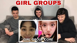 FNF Reacting to Girl Group Core | KPOP REACTION