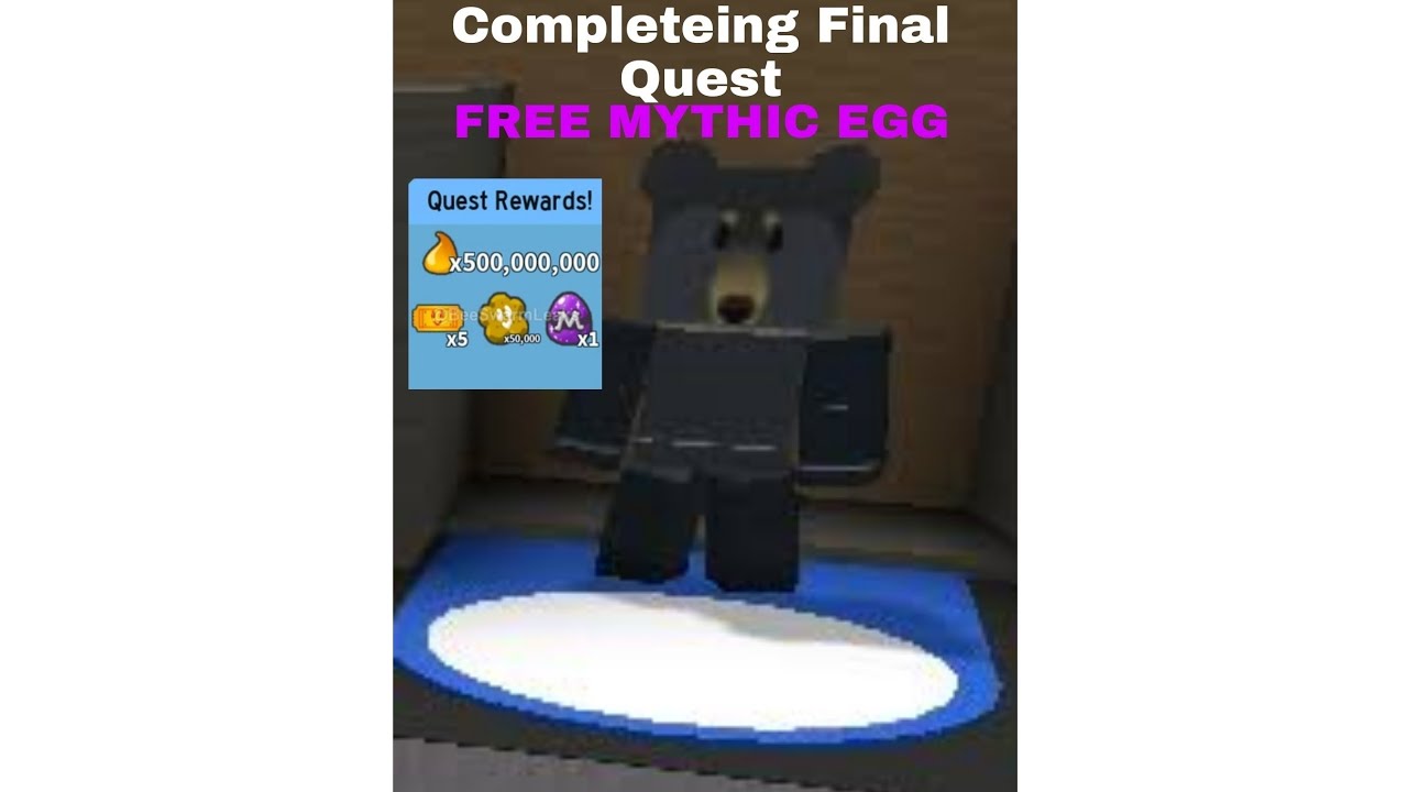 Completing Black Bears FİNAL QUEST Roblox Bee Swarm Simulator YouTube