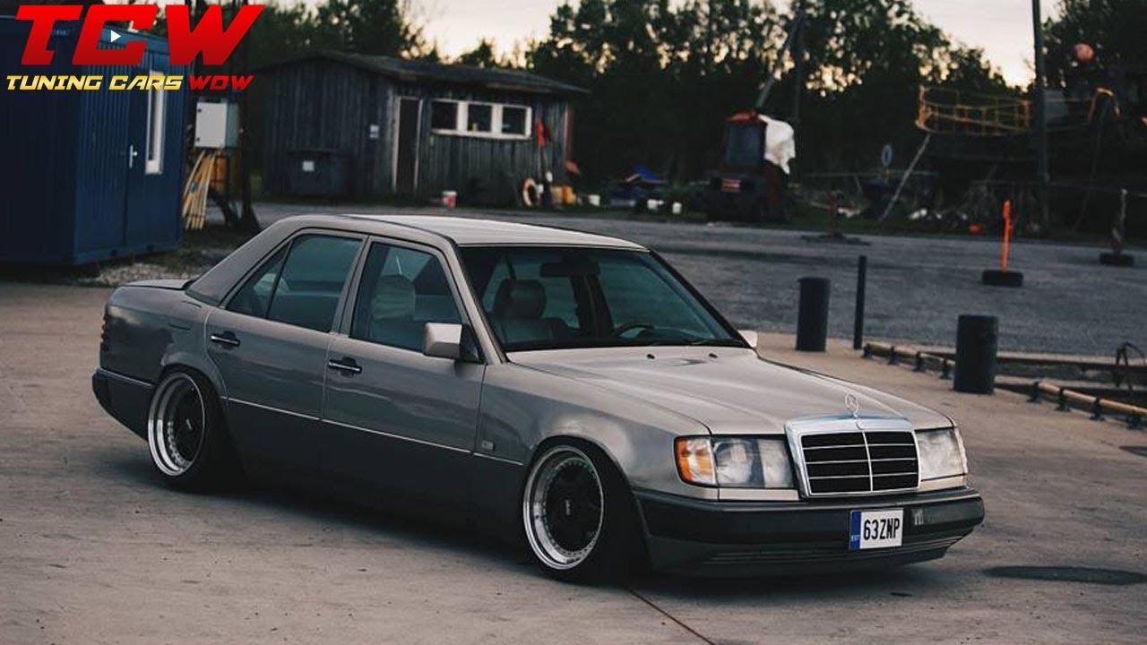 Mercedes w124 Static on BBS Rims and Camber Modified by Jorgenxo - YouTube