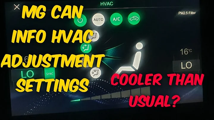 MG CAN info HVAC Adjustment Settings - DayDayNews
