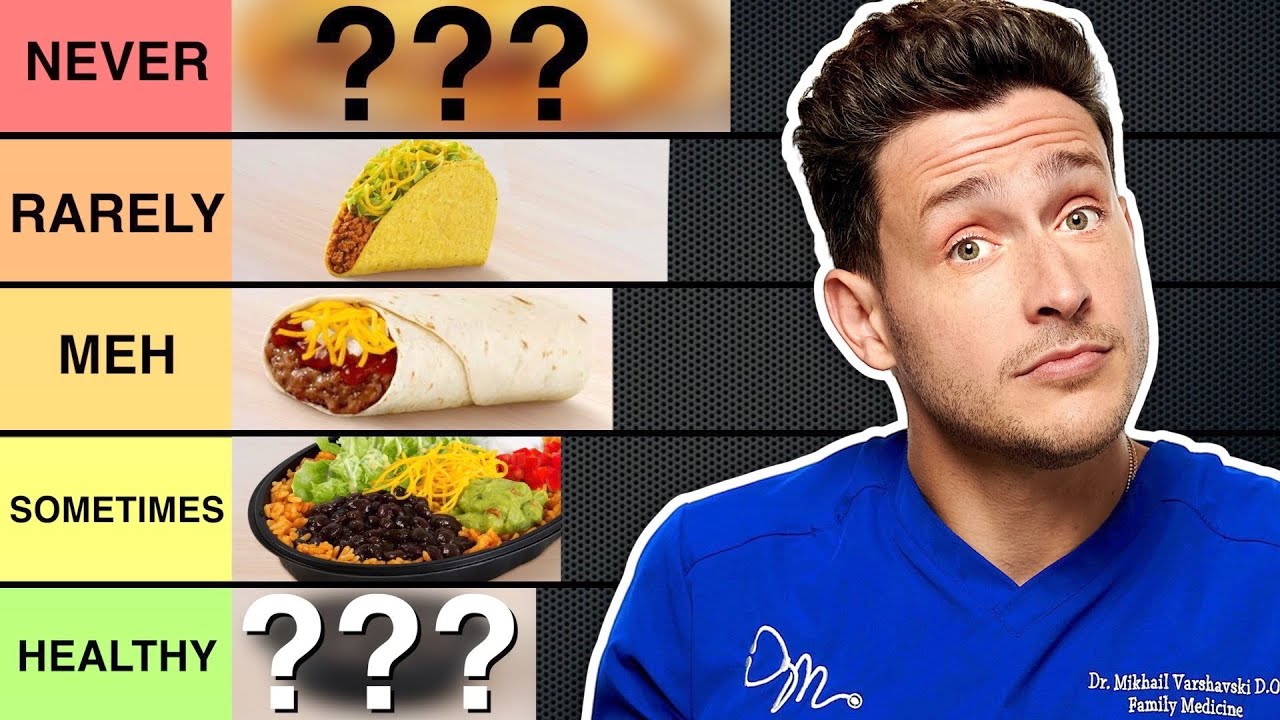 Ranking The Healthiest Taco Bell Items YouTube