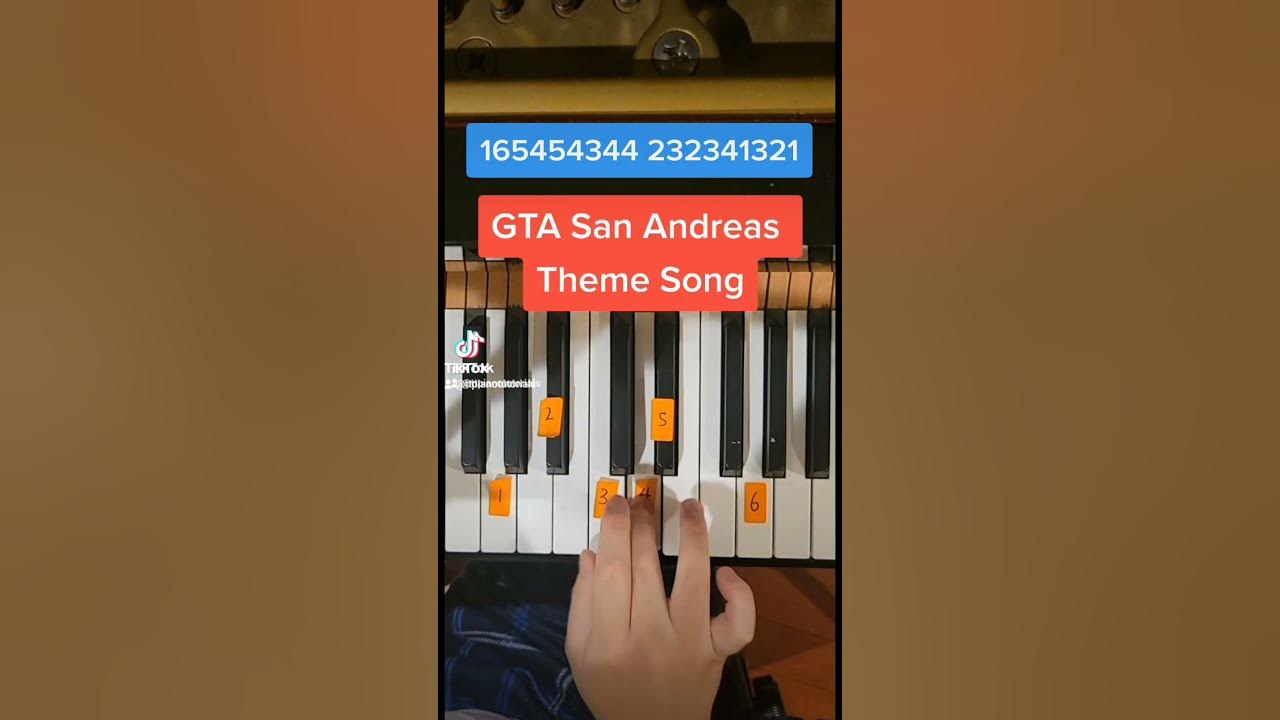 GTA San Andreas Theme (Piano Tutorial)