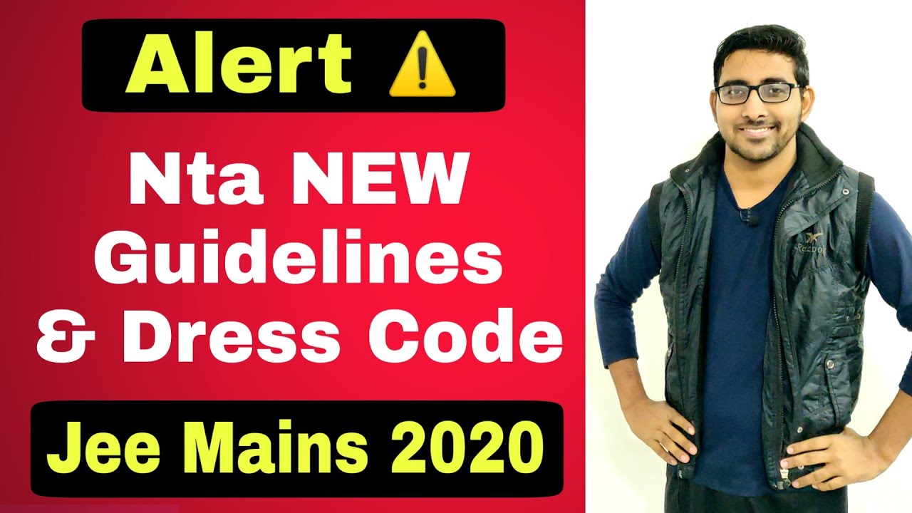 NEET 2021 Dress Code is important information | Vasant Kunj, Sector A