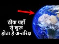 आसमान के पार कहाँ से अन्तरिक्ष की शुरुआत होती हैं। where does space start