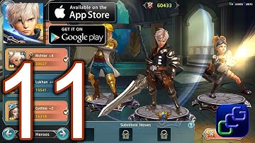 Heroes Of Skyrealm Android iOS Walkthrough - Part 11 - Boss Invasion, Arena, Chapter 3 (Elite)